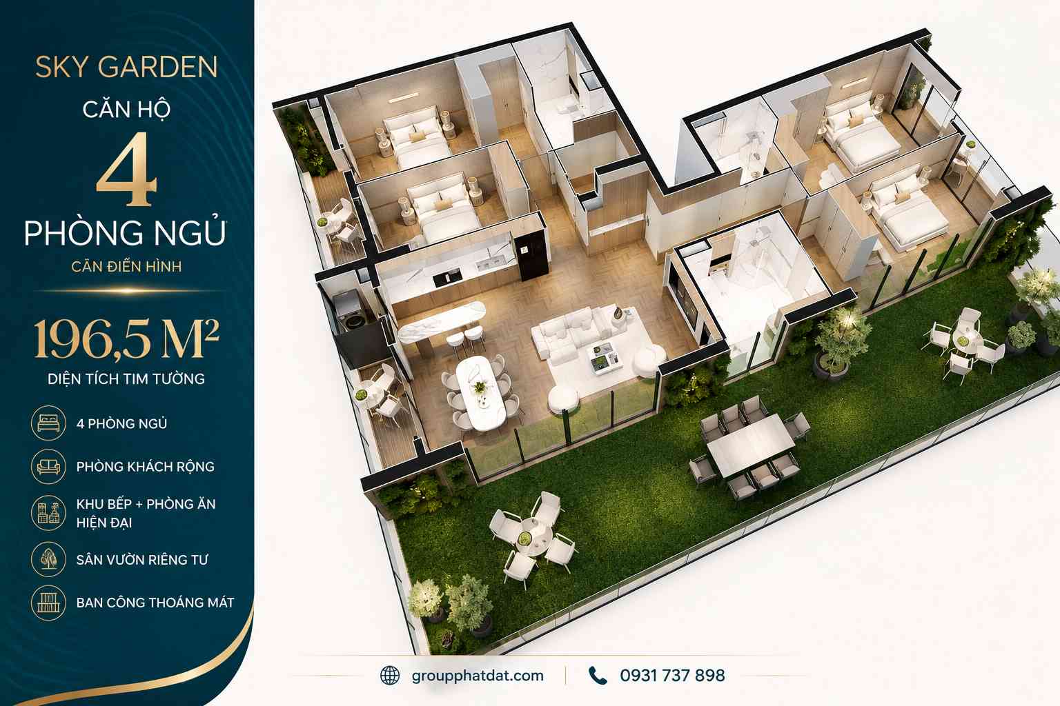 Noble Crystal Riverside Mặt bằng căn hộ Noble Crystal Riverside – Tòa D The Infinia