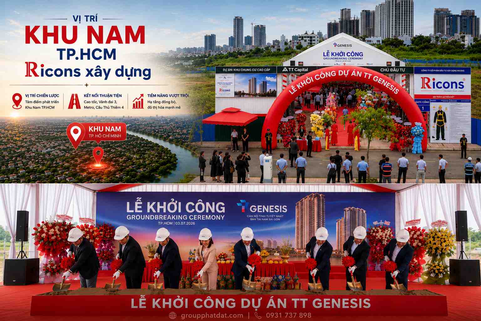 TT GENESIS NHÀ BÈ Lễ khởi công dự án TT GENESIS