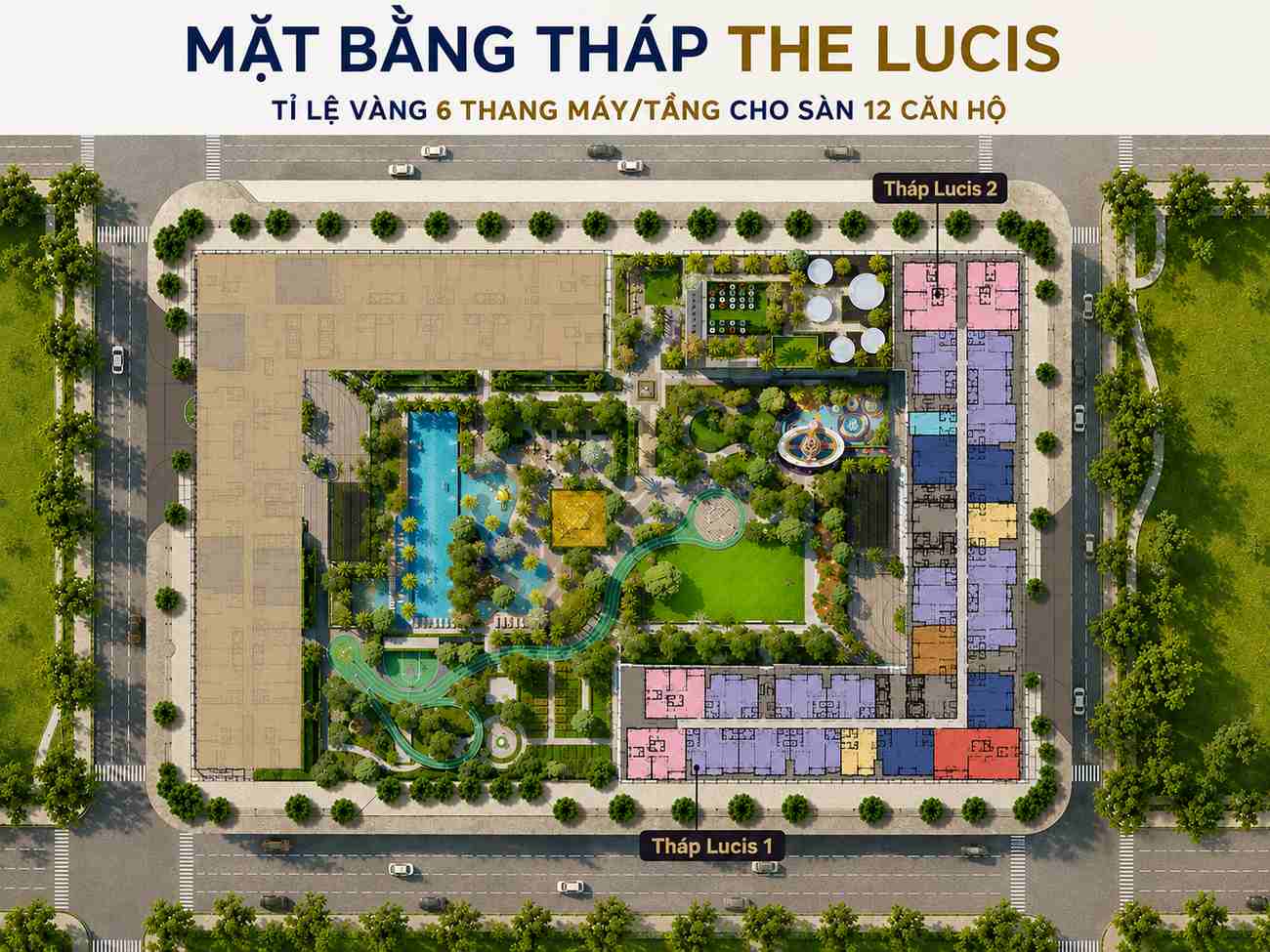 Mặt bằng tổng thể dự án TT Genesis Nhà Bè