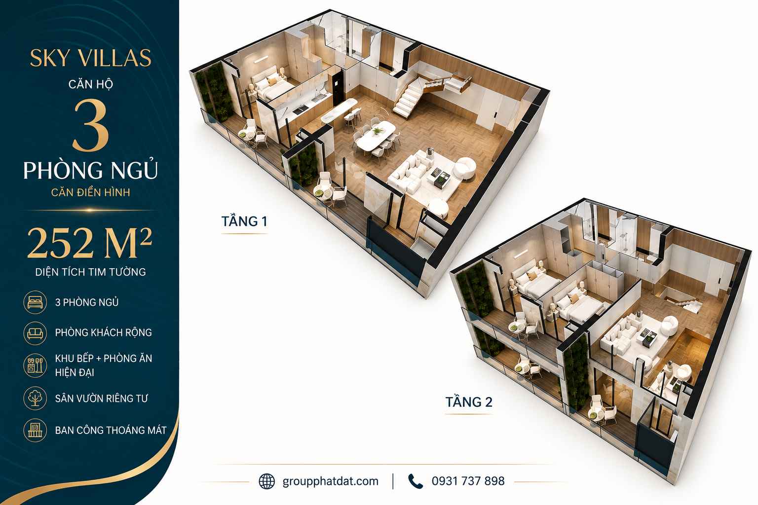 Noble Crystal Riverside Mặt bằng căn hộ Noble Crystal Riverside – Tòa D The Infinia