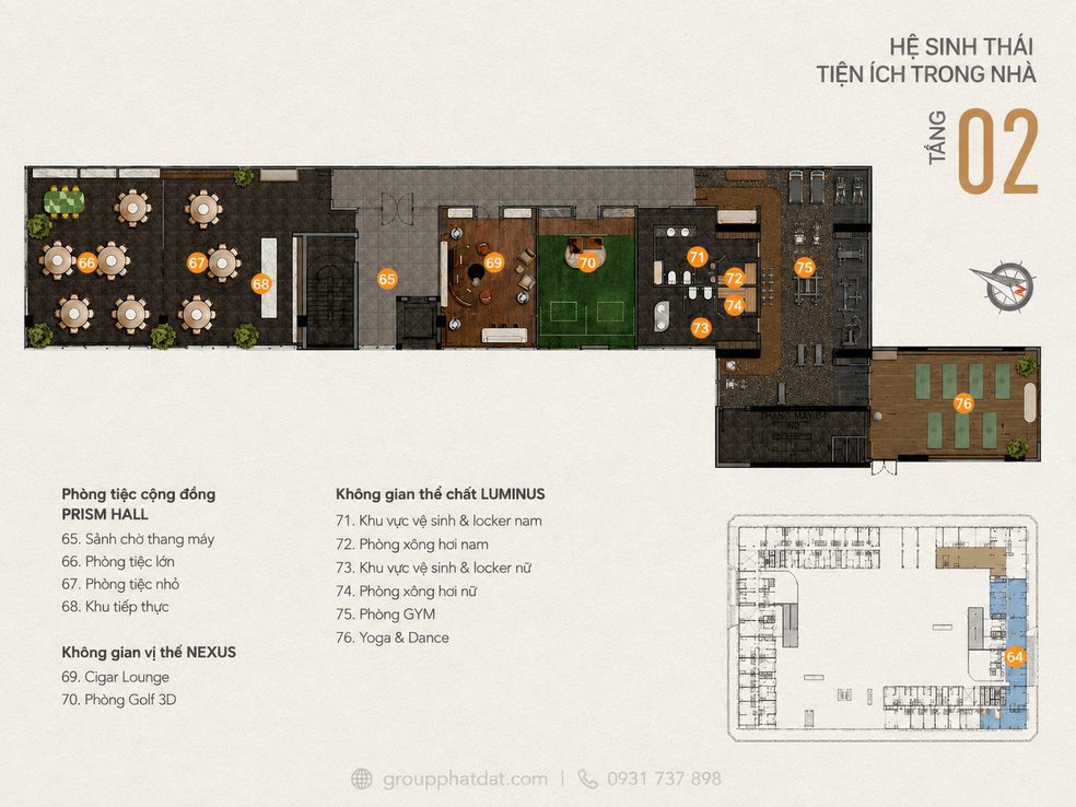 Tiện ích tầng 2 dự án TT Genesis Nhà Bè