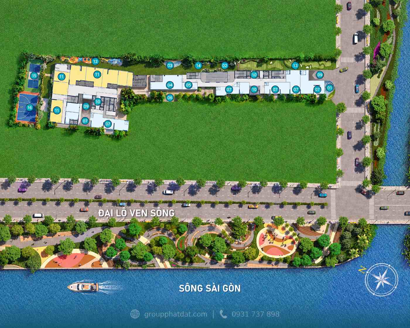 Serena Riverside Mặt bằng tiện ích tầng 1 Serena Riverside