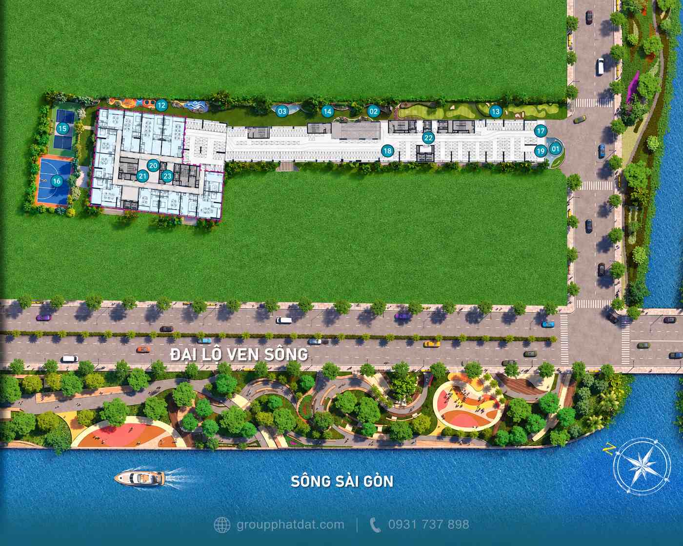 Serena Riverside Mặt bằng tiện ích tầng 2-3-4 tầng mái Serena Riverside