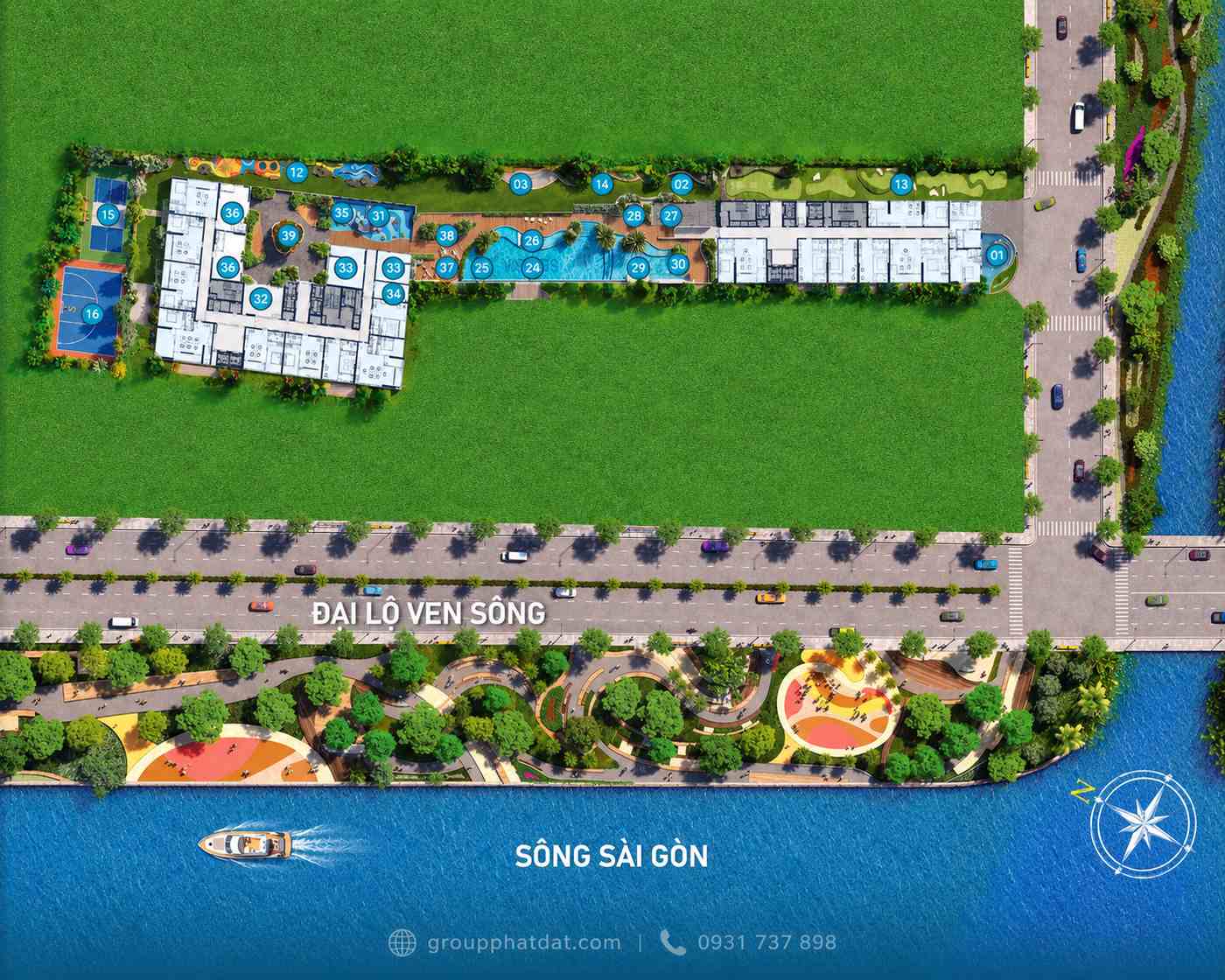 Serena Riverside Mặt bằng tiện ích tầng 5 Serena Riverside