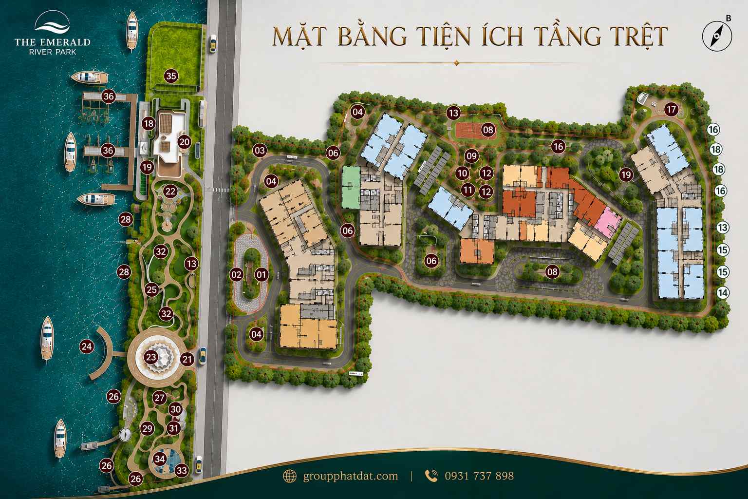 tiện ích dự án The Emerald River Park