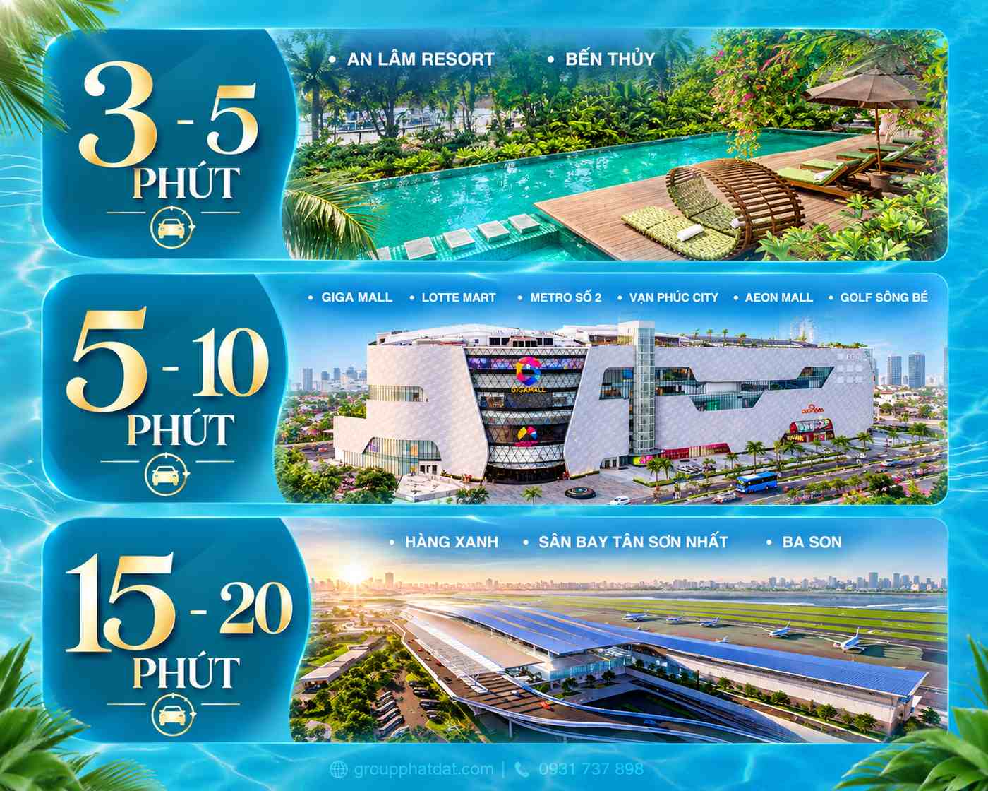 Vị trí kết nối dự án Serena Riverside đến các tiện ích ngoại khu