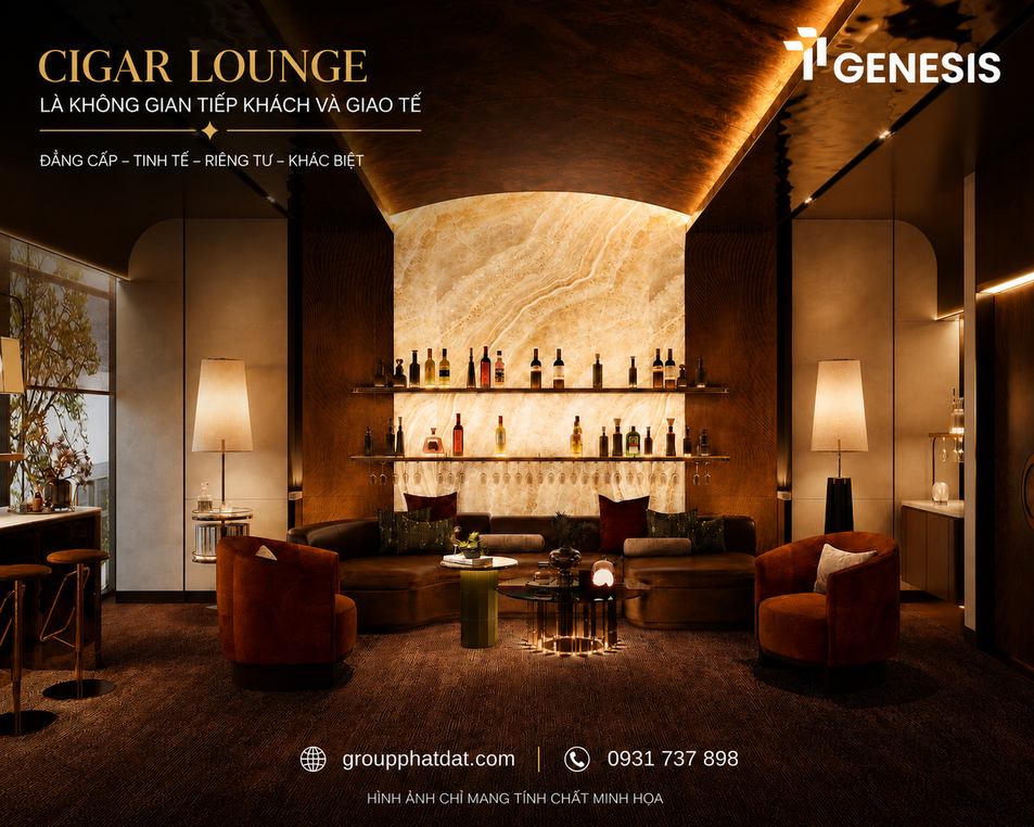 tiện ích cigar lounge TT Gennesis Nhà Bè
