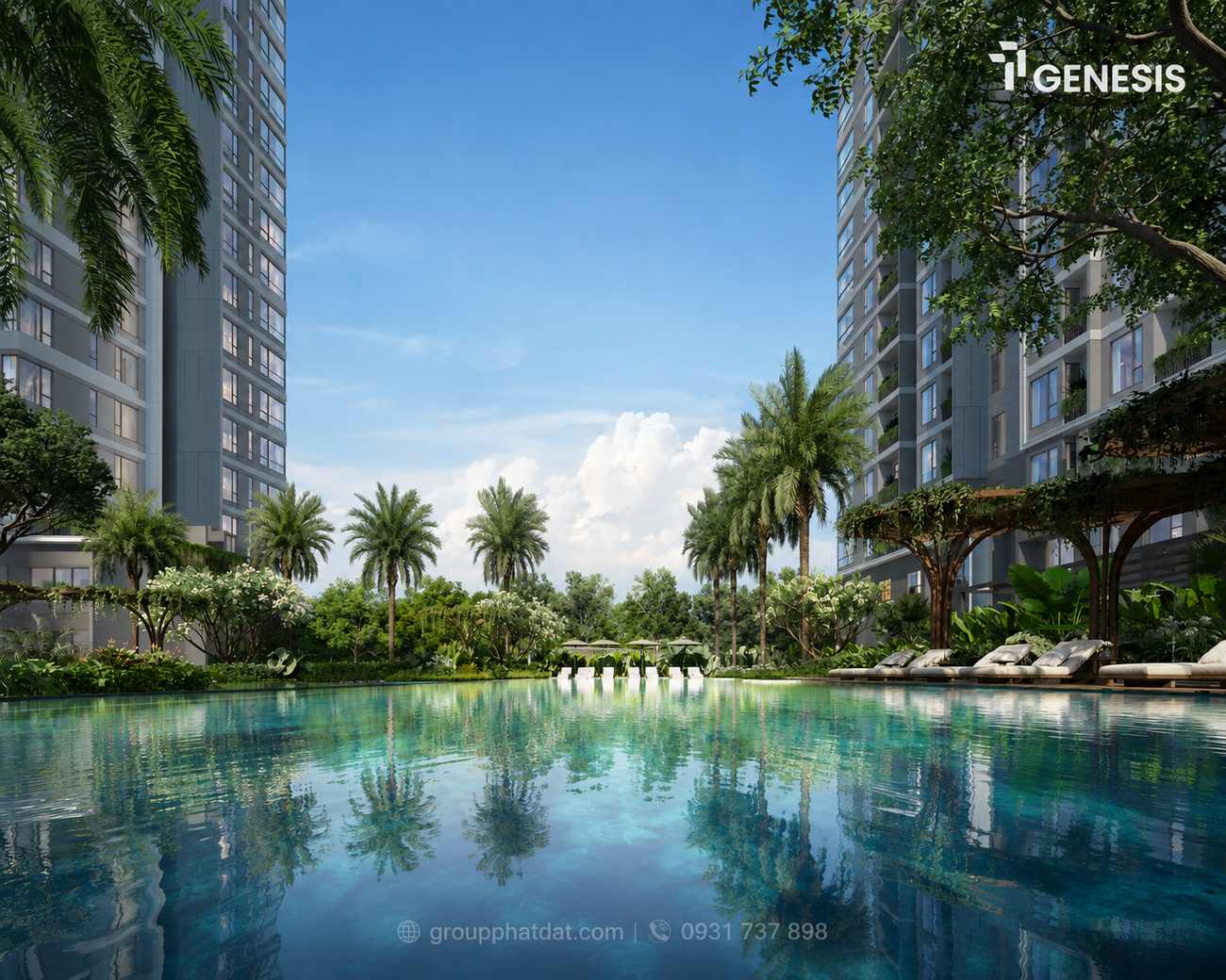 TT GENESIS NHÀ BÈ Hồ bơi tt genesis nhà bè