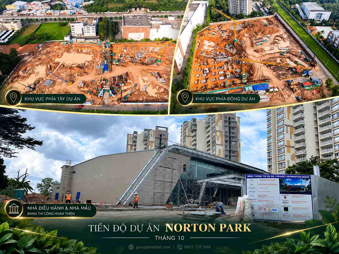 Tiến độ thi công dự án Norton Park tháng 10/2026
