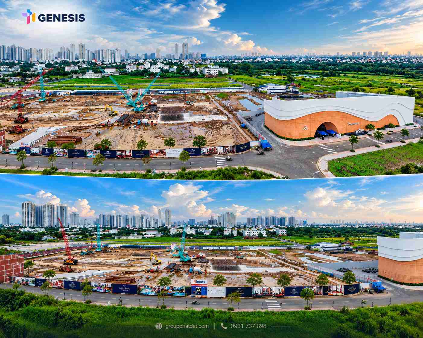 tiến độ tt genesis nhà bè