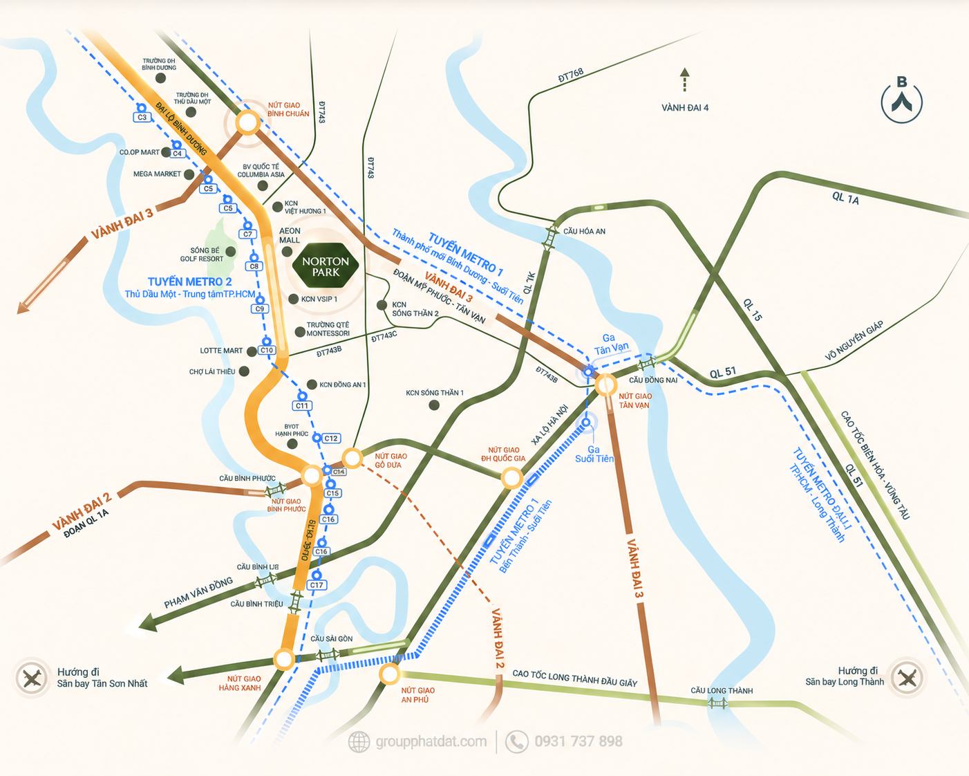 Norton Park Vị trí liên kết vùng Norton Park QL13