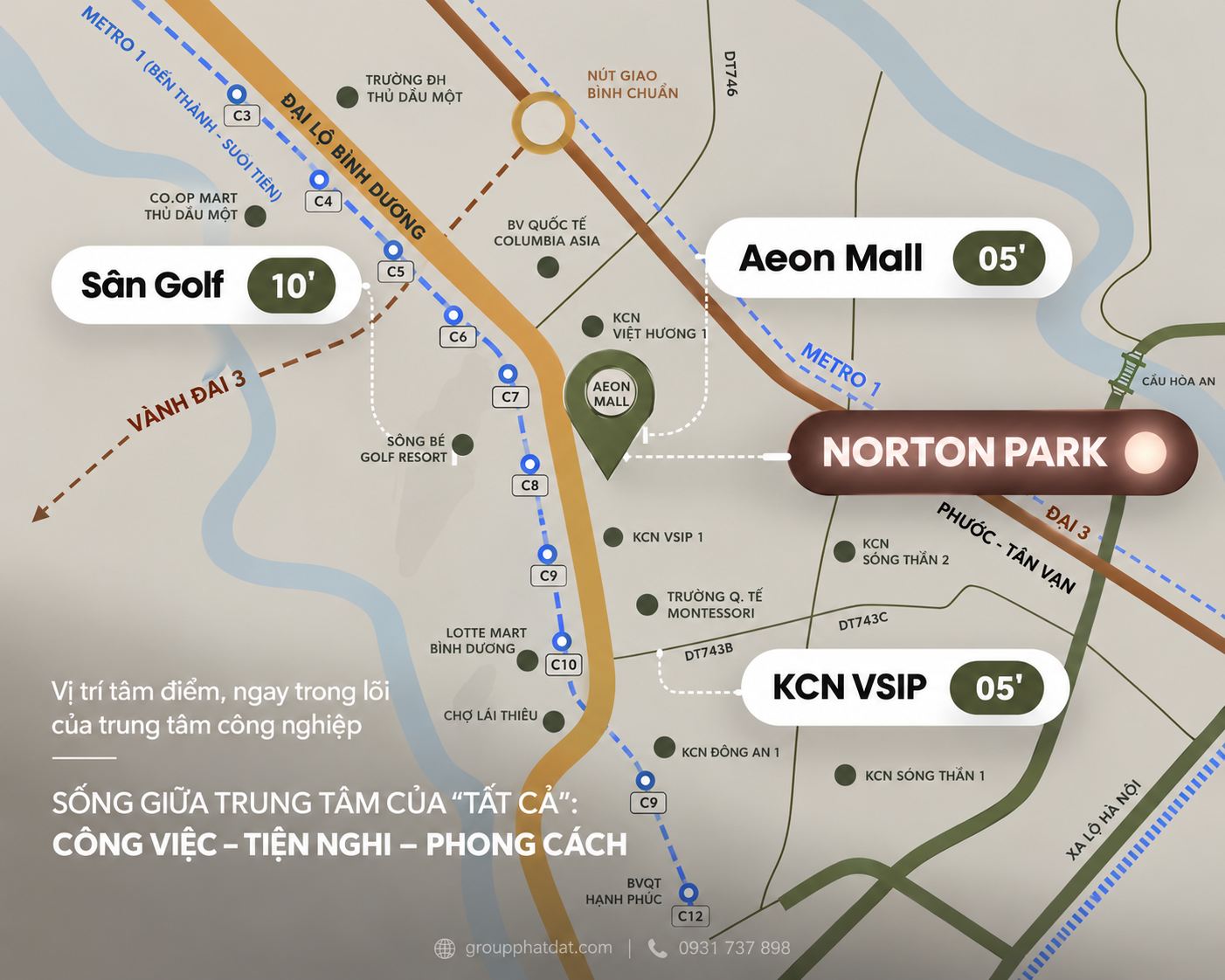 Vị trí dự án Norton Park
